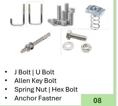 Solar Fasteners, J-Bolts, Anchor Bolts Catalog
